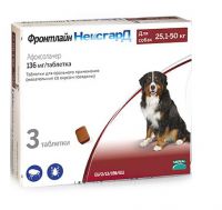 Фронтлайн НексгарД (Frontline NexGard) 25.1-50кг 136,0мг ― Зоомагазин "Четыре лапы"